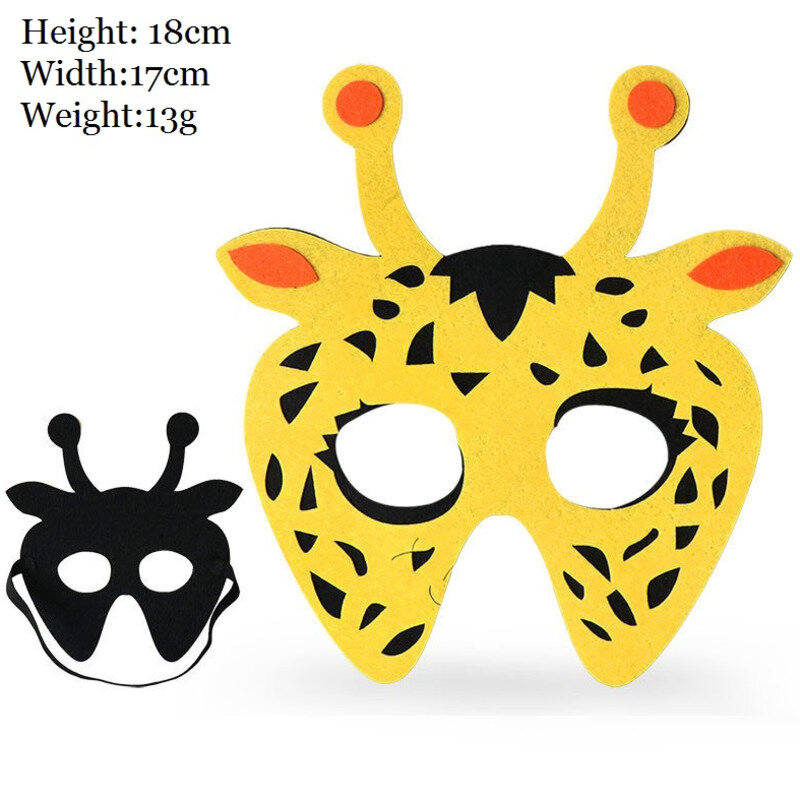 1 шт. забавные мультяшные фетровые маски животных в лесу Косплей Хэллоуин платье Вечеринка Сувениры подарки на день рождения для детей игрушки