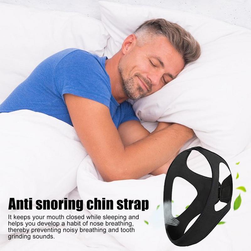 Adjustable Breathable Anti Snoring Chin Strap Belt Stop Snoring Posture Corrector Belt For Woman Man Night Sleeping Aid Tools