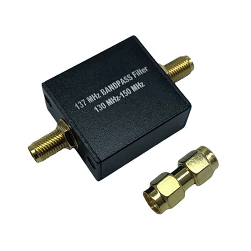 137Mhz Filter Bandpass Filter Special For Weather Satellite Durable Easy To Use Black