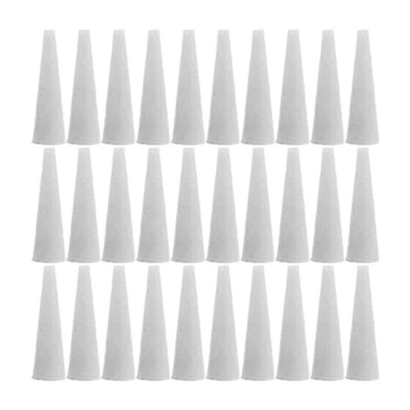 Cone De Silicone Plugs Variedade Kit, Plugs De Mascaramento De Alta Temperatura, Revestimento, 16x1.6x4.7mm, 30Pcs