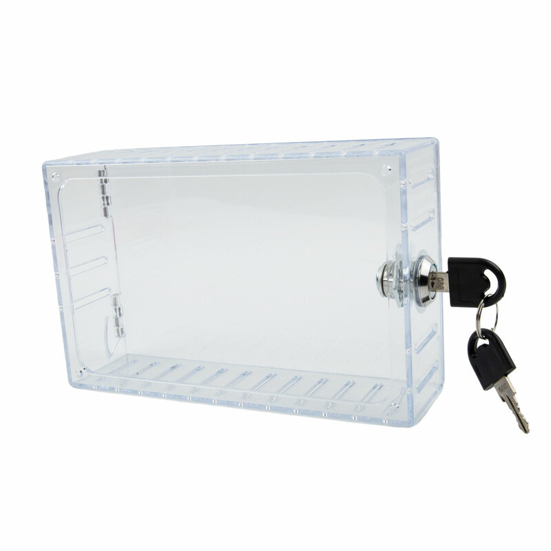 1pcs Brand New Convenient Churches Homes Acrylic Box Lock Box Durable Easy To Install High Quality PS Material