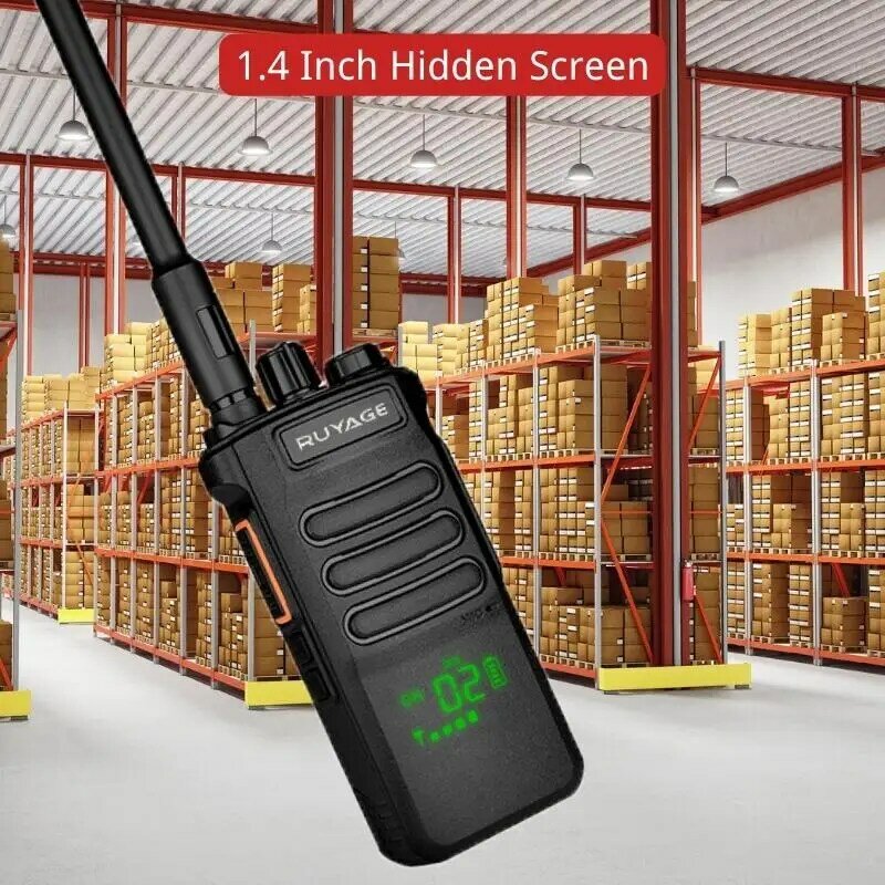Ruyage-walkie-talkie T8 de largo alcance, radio bidireccional de 1/ 2 piezas, potente comunicador de Radio portátil para caza, 10W
