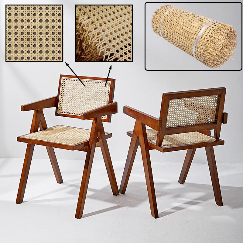 Rattanowa rolka rattanowa ośmiokątna meble dekoracyjne krzesło stolarska tkana siatka z drutu rattanowego materiał do naprawy narzędzie gorące