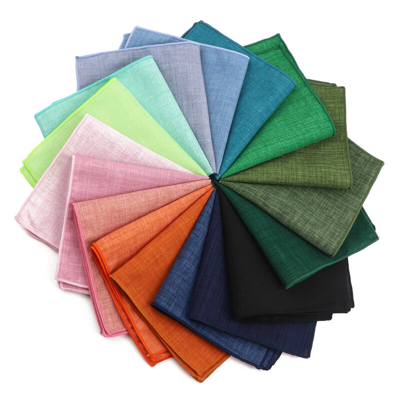 Neues klassisches Baumwoll taschentuch für Männer helle Farbe fit Herren anzüge Hochzeits feier Bankett Brusttuch quadratische Taschentuch Accessoires