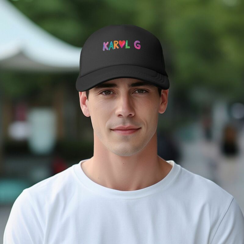 Peso Pluma karol g Lover หมวกเบสบอลหมวกตาข่ายปรับได้กลางแจ้งหมวกผู้ใหญ่