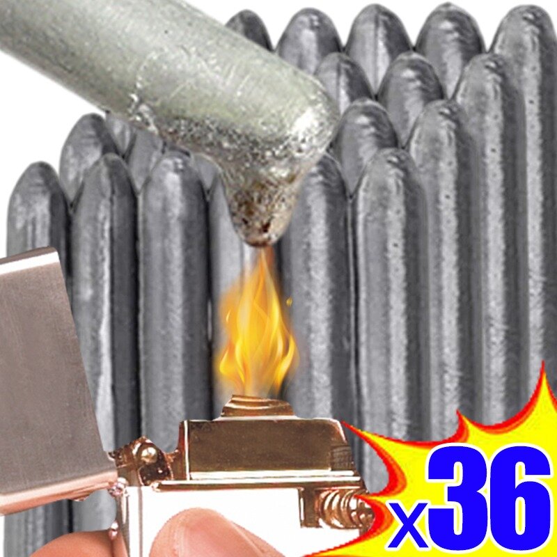 36/3pcs Easy Melt Low Temperature Welding Rods Stainless Steel Copper Iron Solder Rod for Soldering Aluminum Repairing Agent Kit