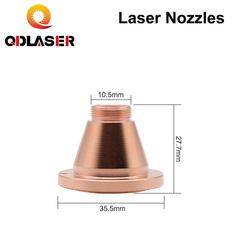 QDLASER-boquilla láser de cabeza de bala, calibre de capa única/doble, 0,8-4,0, para máquina de corte láser de fibra, DE, 1064nm