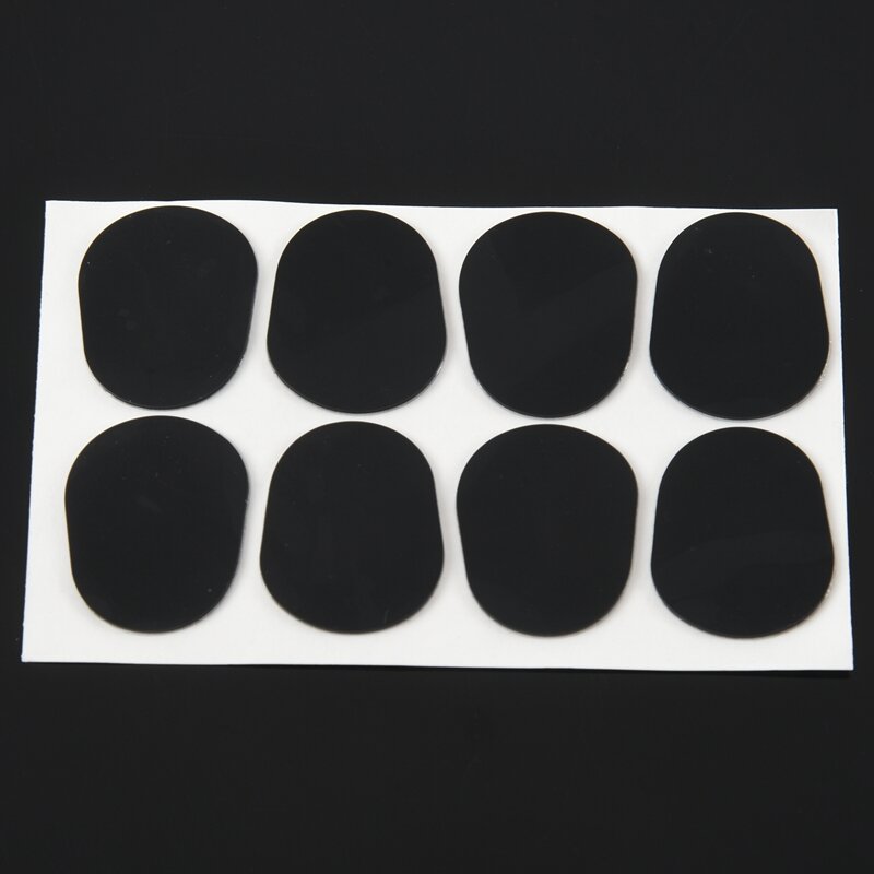 Almofadas adesivas para saxofone alto/tenor, 8 peças pretos --- 0.8mm
