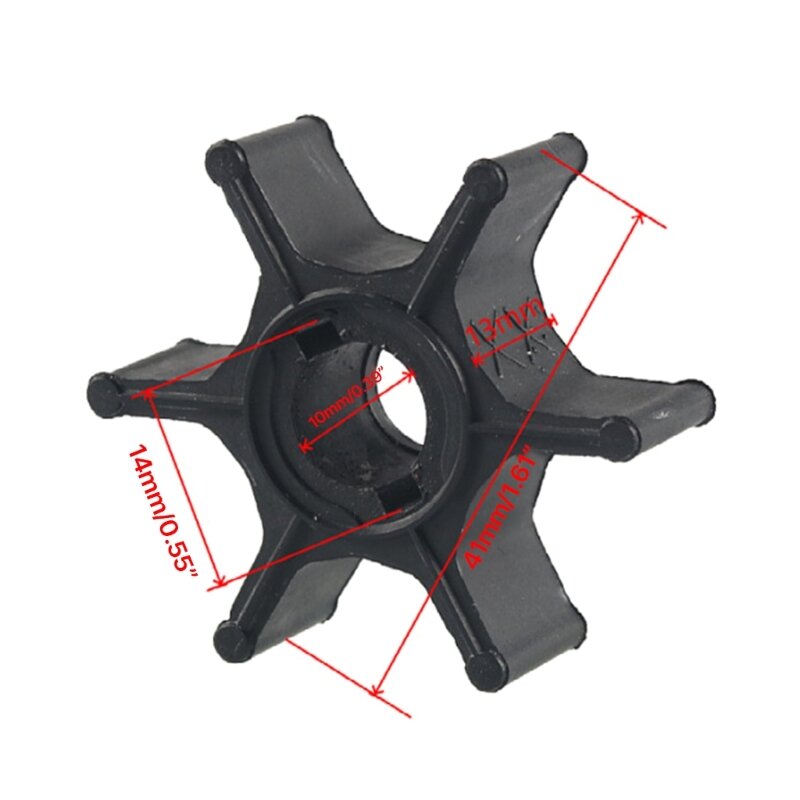 BF88 17461-98501 17461-98502 Boat Engine Water Impeller for 4HP 5HP 6HP 8HP Accessory Replacement Impeller