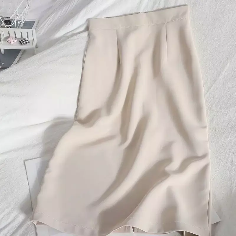 New Spring/Summer Small Pink Half Skirt Natural Factors Slim Fit  Midi Skirt