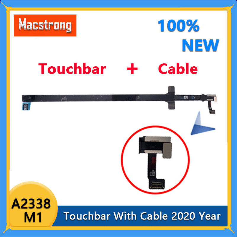 A2338 Touchbar 2020 Tahun Asli Baru untuk MacBook Pro Retina M1 13 "A2338 Touch Bar dengan Kabel Pengganti