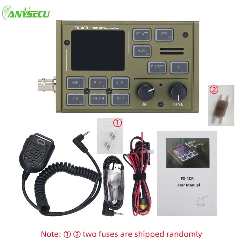 FX-4CR Radio SDR HF Transceiver with 1-20W Continuously Adjustable Power Range Support USB/LSB/CW/AM/FW Modes Short-wave FX4CR
