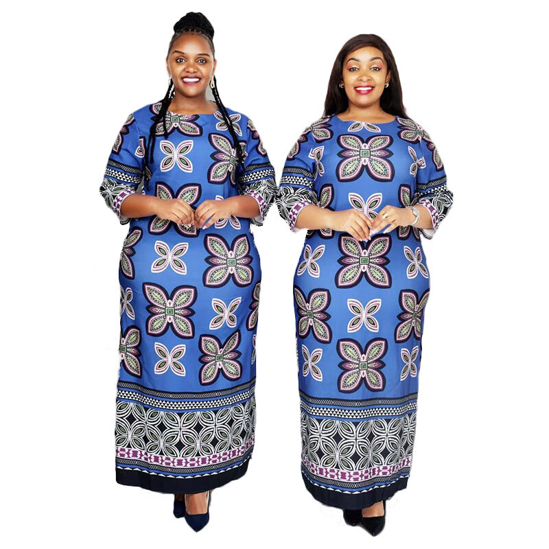 2023 African Wedding Party Dresses for Women Dashiki Long Maxi Dress Summer Autumn Dress Ladies Traditional Africa Clothing