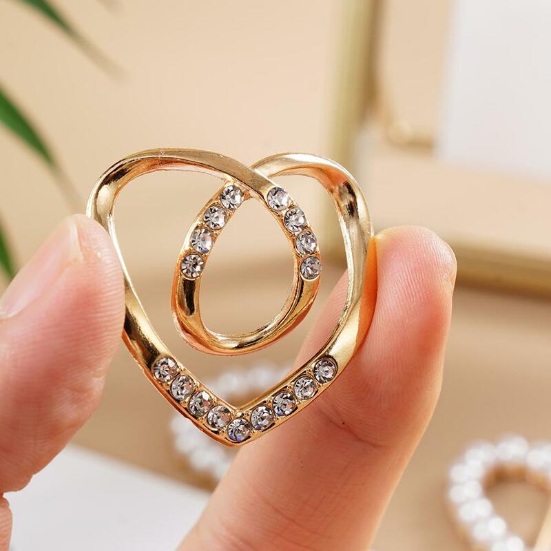 1pc 3.2/3.8/4cm Pearl Waist Adjustment Fixed Snap For Garment Corner T-Shirt Clothes Scarf Pin Button Fixed Holder
