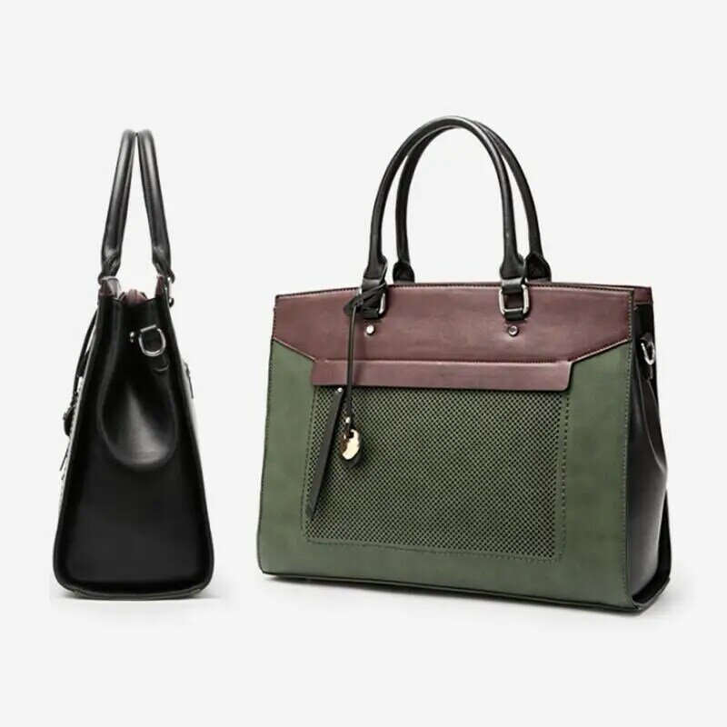 Женский кожаный портфель OYIXINGER, деловая сумка через плечо для ноутбука 13 дюймов MacBook Hp Acer Dell, модная женская сумка с верхней ручкой