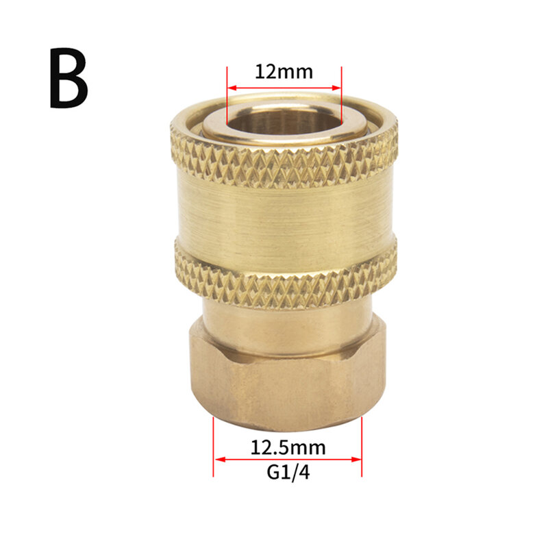 Pressure Washer Coupling Quick Release Adapter 1/4" Male Male Fitting Garden Watering Adapter Hose Quick Connector