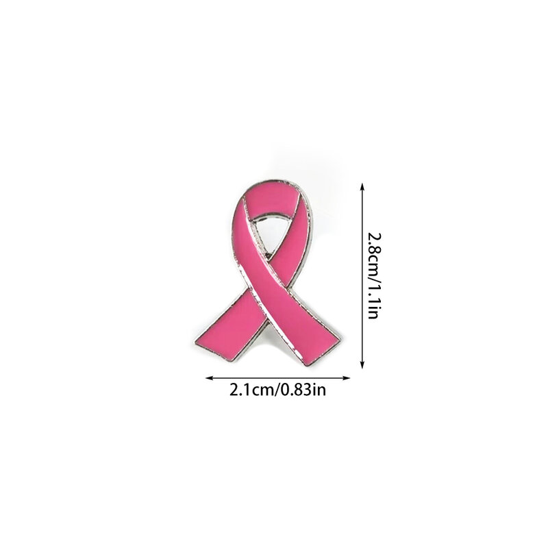 Broches de insignia de prevención de cáncer de mama, alfileres de esmalte de cinta rosa, rojo, verde, amarillo, Morado, blanco, azul, negro, Naranja, Rosa