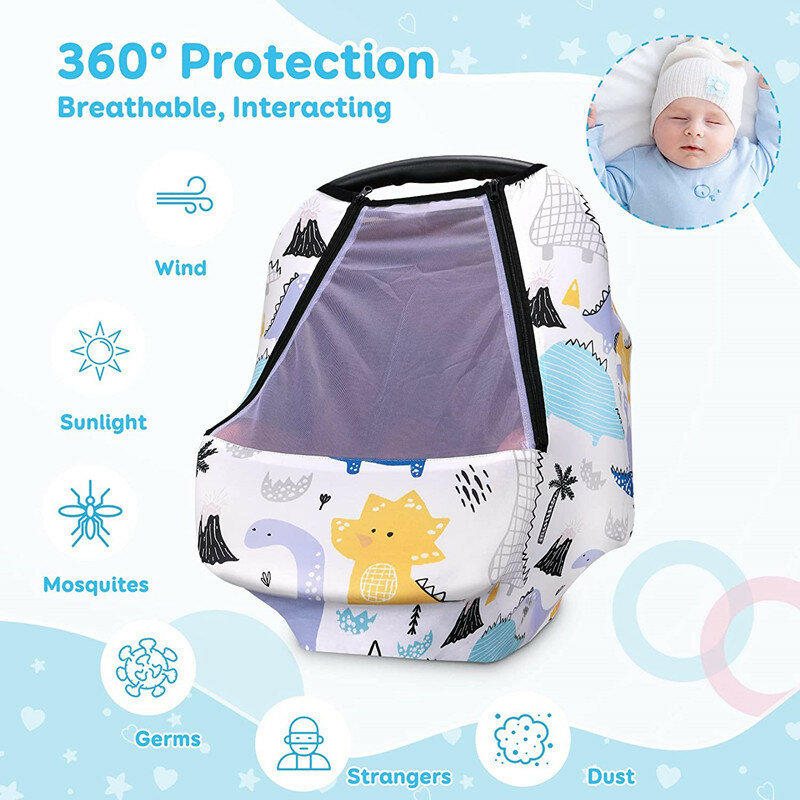 Baby Carrier Cover for Stroller, Child Seat Cover, Warming Pushchair Cover, Nursing Toalha