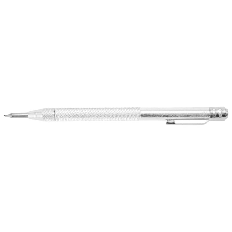 Bolígrafo de grabado de punta de carburo de tungsteno, trazador duradero para materiales duros, cuerpo de aluminio, Clip de bolsillo conveniente