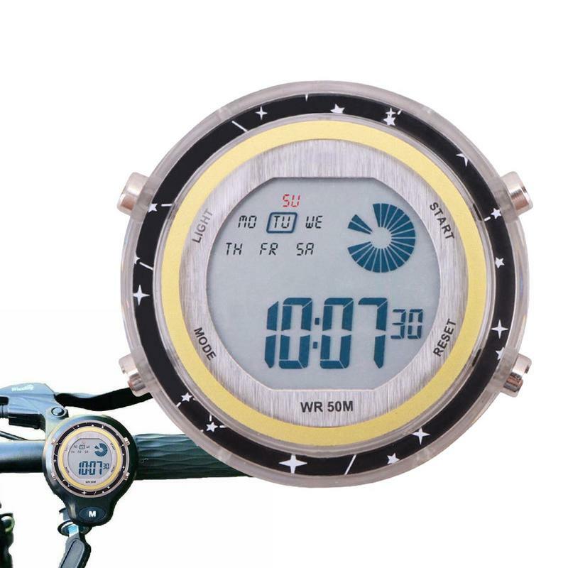 오토바이 디지털 시계 스틱 온 다이얼 시계, 방진 미니 발광 시계, 오토바이 자동차 SUV용 장식 시계