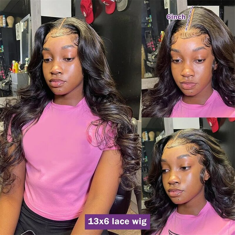 30 38 40 Inch Body Wave Lace Front Wig 13x4 13x6 Hd Lace Frontal Wig Glueless Transparent Human Hair For Black Women Brazilian
