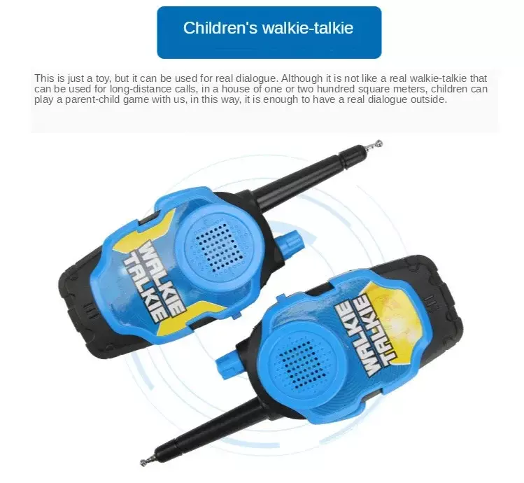 Een Paar 50M Walkie Talkies Mini Draagbare Tweeweg Radio Speelgoed Voor Kinderen Kinderen Outdoor Interphone Speelgoed Voor Kinderen Geschenken