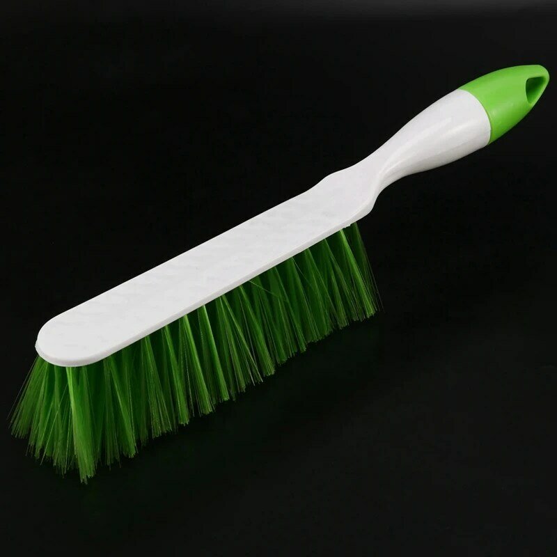 Bed Sheets Debris Cleaning Brush Soft Bristle Clothes Desk Sofa Duster Small Particles Hair Remover (Green)