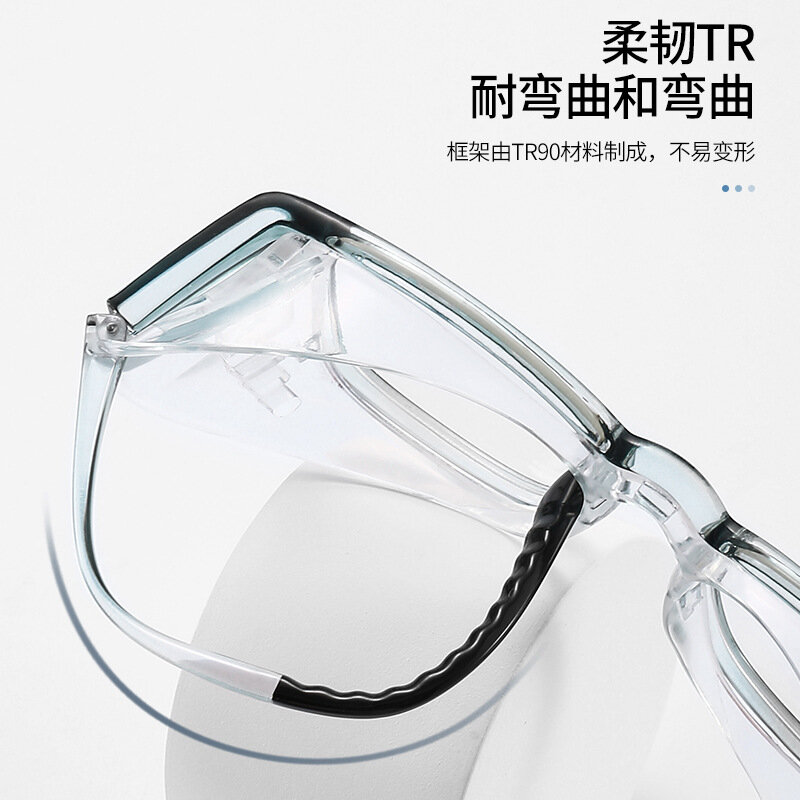 Óculos à prova de vento com câmara de umidade selada, versão aprimorada, luz anti-azul, proteção contra pólen, anti-nevoeiro