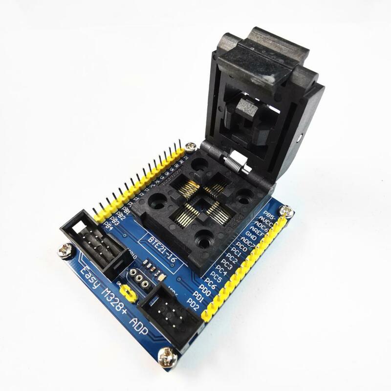 ATMEL AVR Chips ATMega8/48/88/168/328P  Series LQFP32 to AVRISP 10P/6P interface Adapter--Easy M328+ ADP adapter