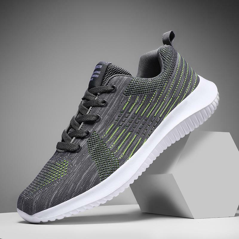 Men's Shoes Fall 2023 New Breathable Youth Running Leisure Fly Woven Mesh Shoes Running Shoes Travel Fashionable Sports Shoes