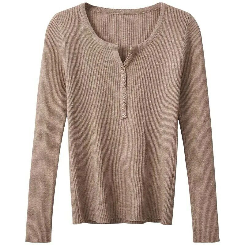 2023 New Spring/Summer Short Knitted Sweater Slim Fit Versatile Underlay Cardigan