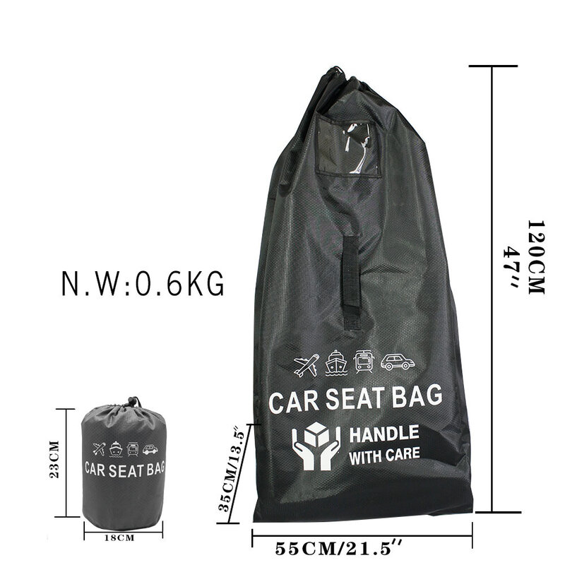 방수 유모차 안전 시트 여행 배낭 보관 가방, 배송 확인 유모차 캐리지 액세서리