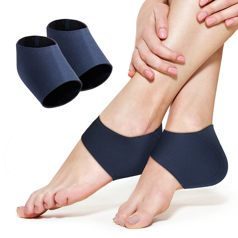 2 sztuk Heel Protect Sock podeszwowa terapia Fasciitis Wrap Foot Heel ulga w bólu SleeveAnkle Brace sklepienie łukowe wkładka ortopedyczna