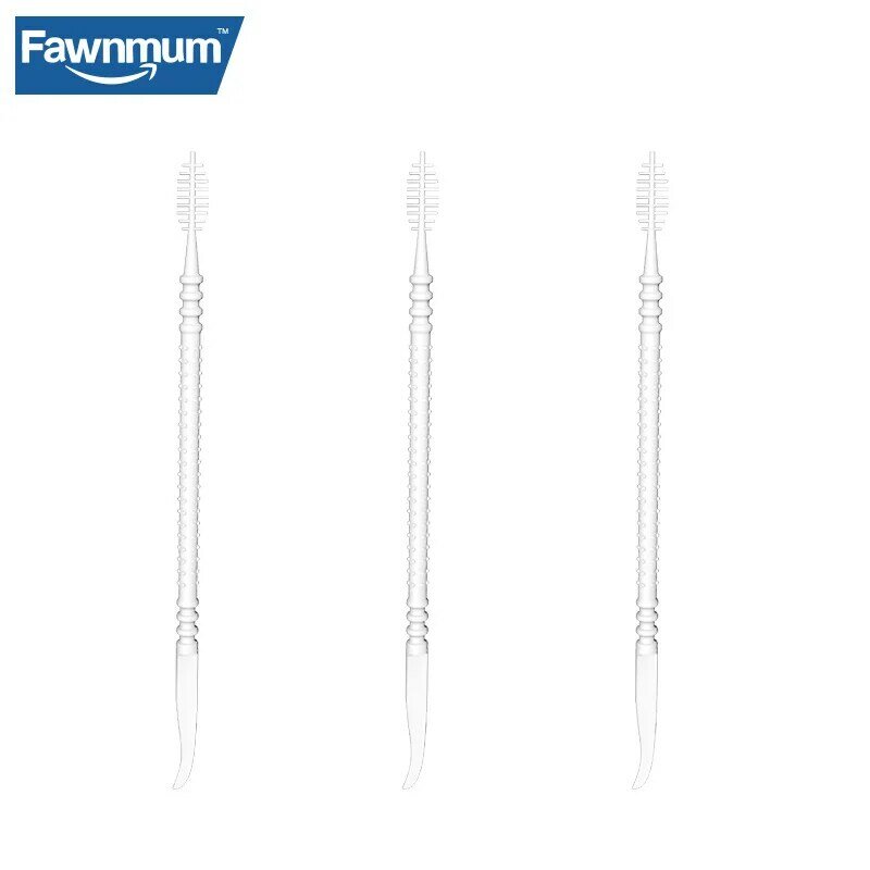 Fawnmum 300 Pcs/Set Doppel-Headed Flosser Zahnstocher Interdentalbürste Oral Reinigung Gum Hygiene Zähne Pflege Sticks Einweg