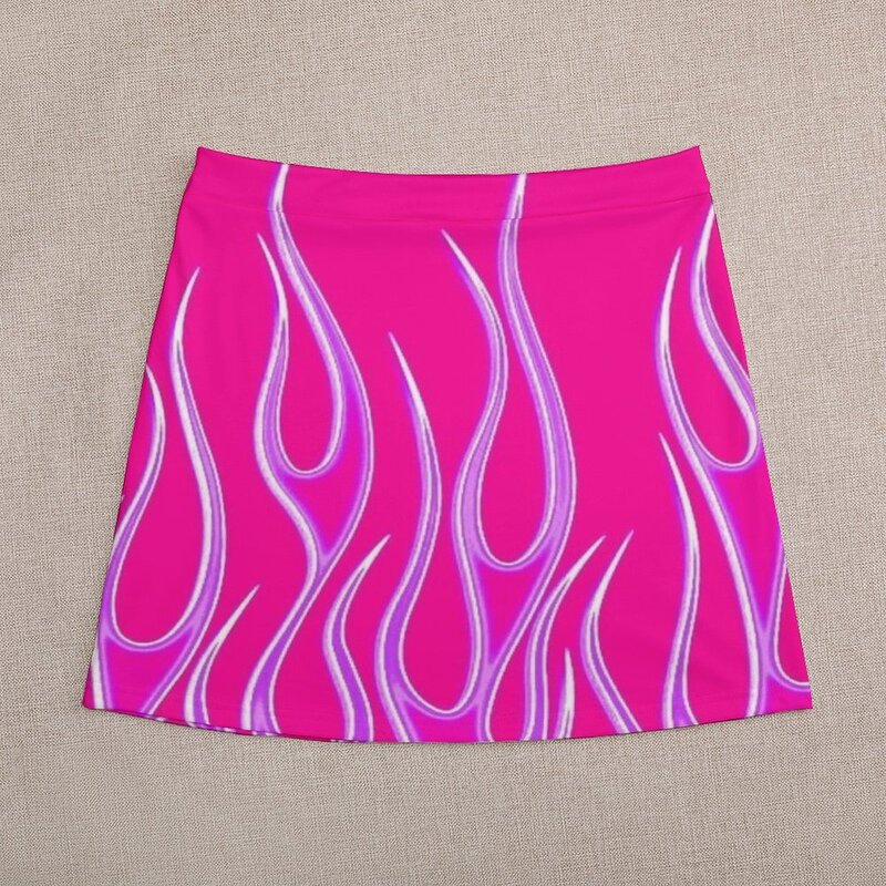 Pink and Purple Flames Mini Skirt short skirt Women skirt skirts for women 2023