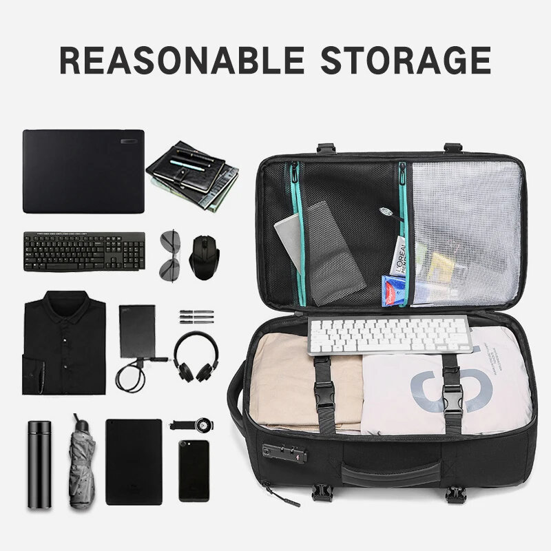 Neuer wasserdichter Business-Rucksack für Männer 15,6-Zoll-Laptop-Rucksäcke 180-Grad-offene Anti-Diebstahl-Reisetaschen für Studenten