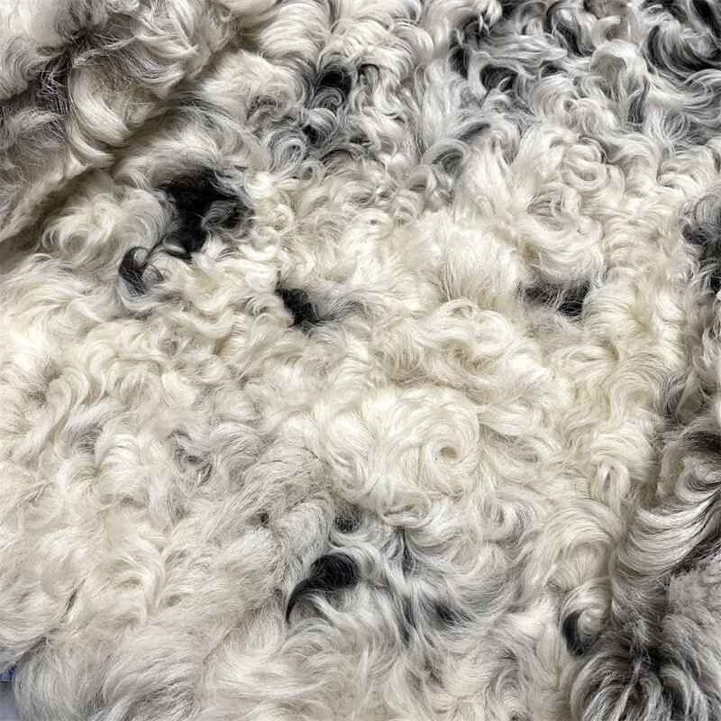2022 nuove donne di arrivo moda genuino collo grande lana di agnello gilet di pelliccia Double-face