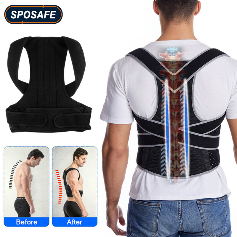 Adjustable Fully Back Posture Corrector Shoulder Waist  Support Straightener Children Adults Improve Posture Back Pain Relief