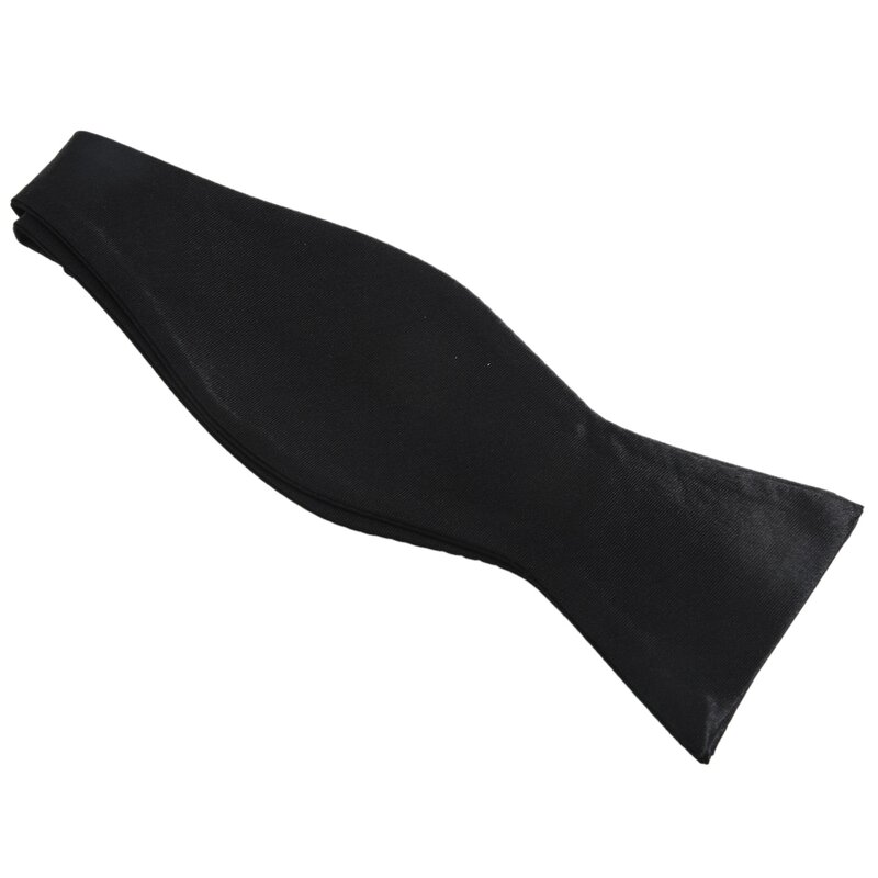 tie satin bow tie for men - black