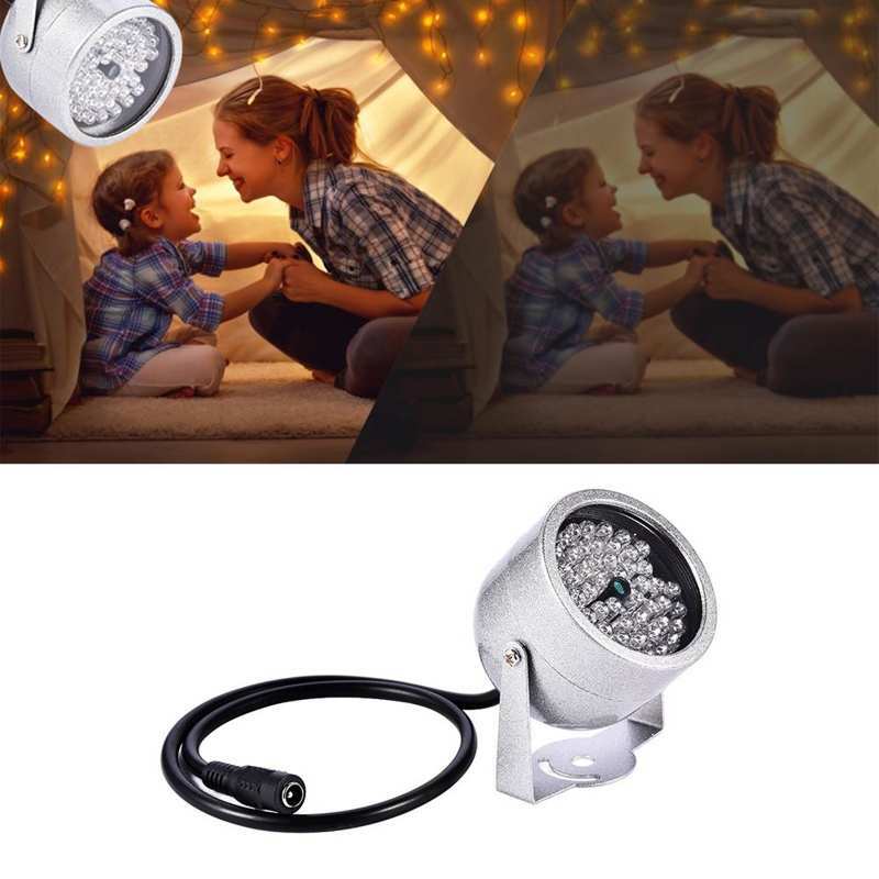 Lampu Iluminator IR LED 48 Lampu Penglihatan Malam Inframerah Tahan Air untuk Kamera CCTV Keamanan.
