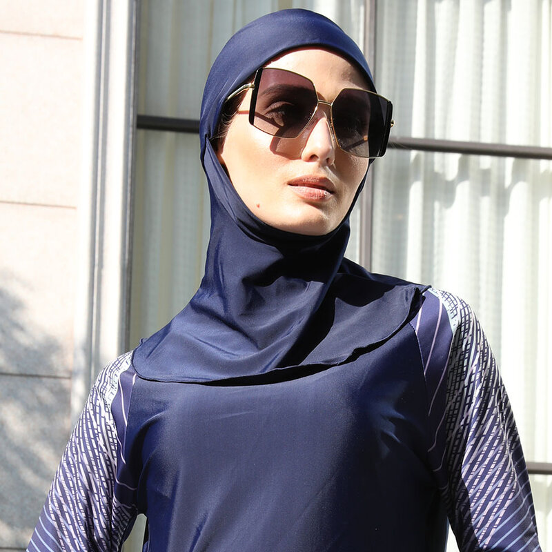 Baru Sporty polos Muslim instan Turban jilbab wanita untuk berenang Islami Bandana Bonnet India topi wanita Headwrap Turban Mujer