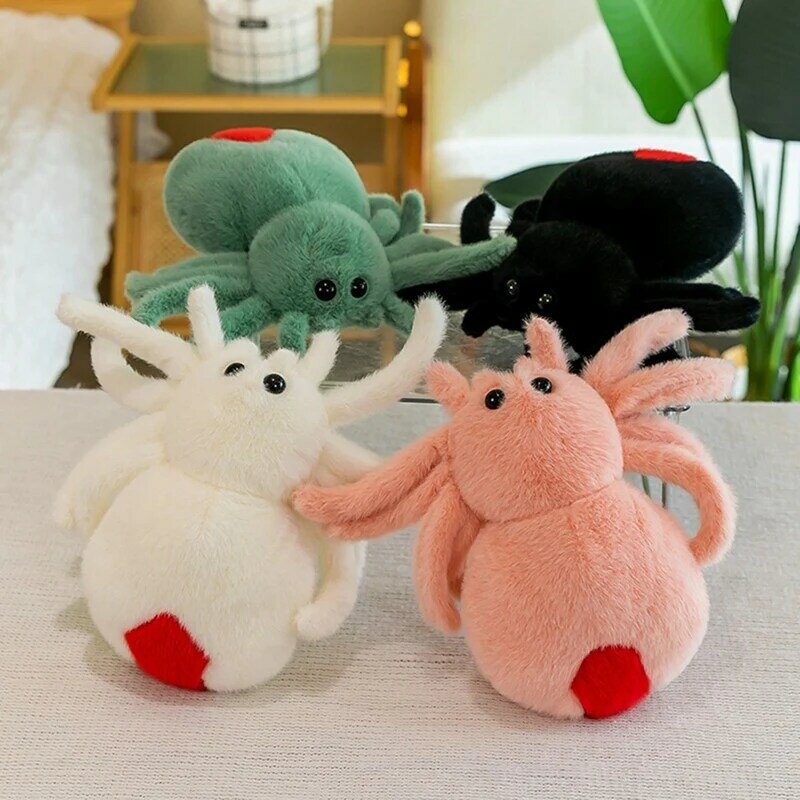 Simulation Spider Jumping Spider Doll Crawling Pet Doll Plush Cute Reptile Plush Toy Super Cute