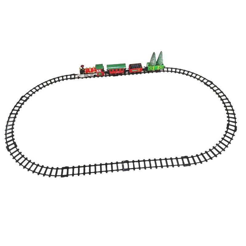 Kolejka dla dzieci dla chłopców dziewczynki ozdoby choinkowe zabawka dla dzieci pociąg elektryczny pociąg elektryczny torów kolejka dla dzieci torach kolejowych prezenty