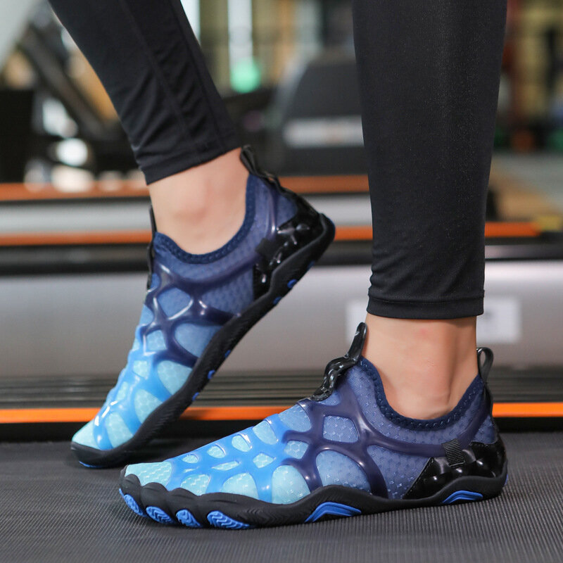 Zapatos de Fitness para interiores para hombres y mujeres, zapatillas de cinta de correr, Pilates, Yoga, cuerda de saltar, transpirables, zapatos de agua de secado rápido para exteriores