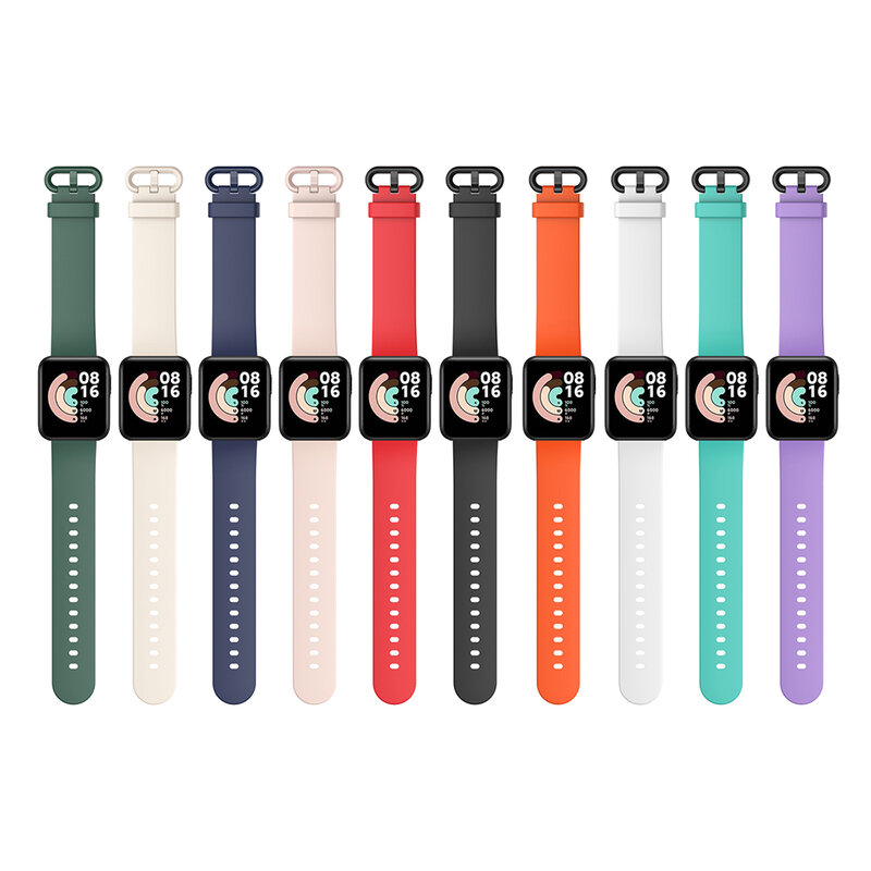 Pasek silikonowy do zegarka Xiaomi Mi Lite Band wymiana inteligentnego zegarka pasek do zegarka bransoletka sportowa do zegarka Redmi opaska na nadgarstek Correas