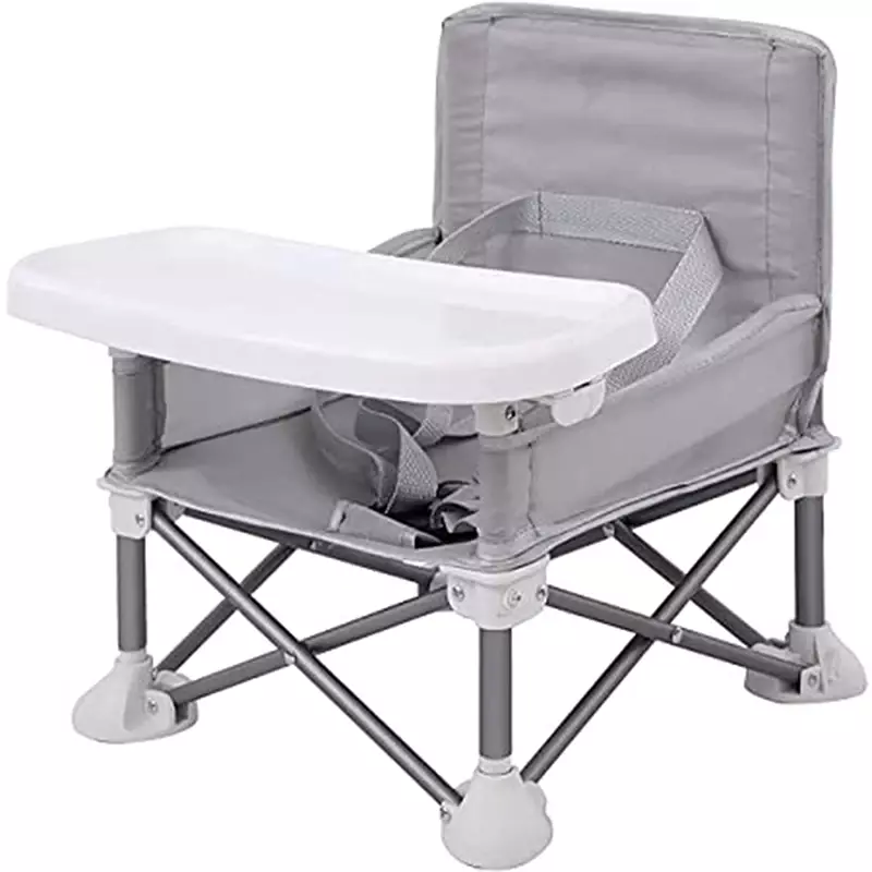 Silla de comedor plegable multifuncional para niños, asiento apilado y elevado para acampar al aire libre para bebés, accesorios portátiles para bebés