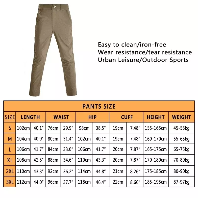 Casualowe lekkie spodnie turystyczne miękkie spodnie męskie wodoodporne szybkoschnący spodnie taktyczne kempingowy oddychający spodnie bojowe