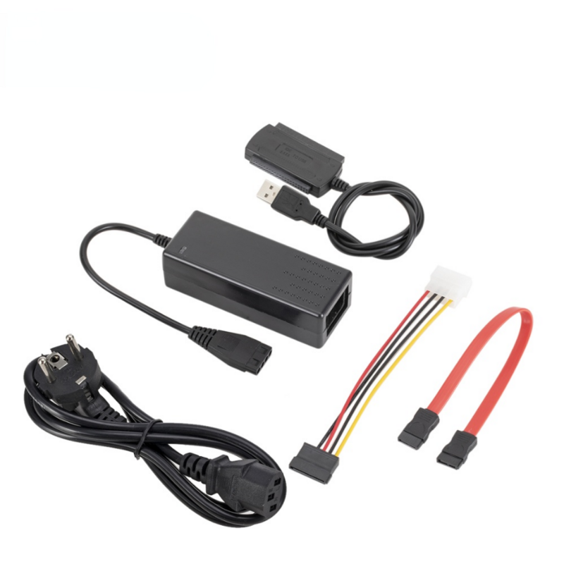 Grwibeou – adaptateur USB 2.0 vers IDE SATA, câble convertisseur avec alimentation pour disque dur 2.5 3.5 Hdd