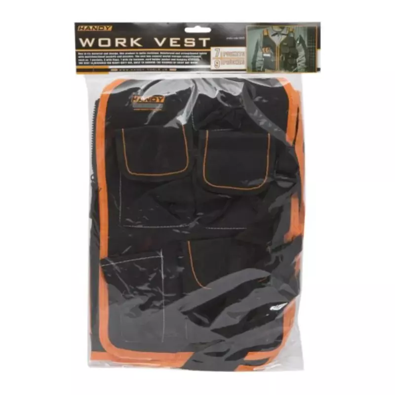 High Quality Oxford Cloth Tool Vest 2024 New with Adjustable Strap Waist Bag Tool Vest Work Vest for Carpenters Electricians Men