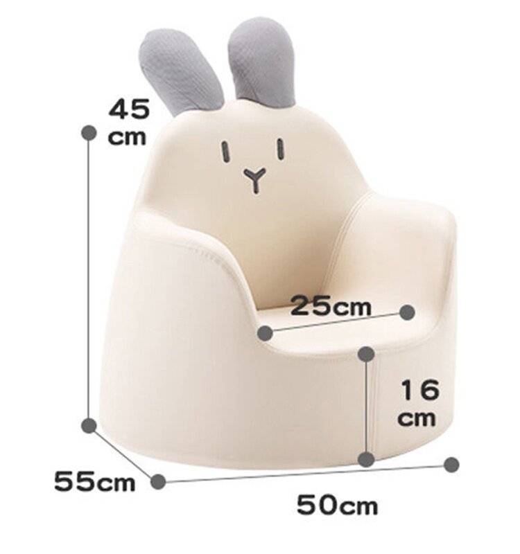 Mini sofá dos desenhos animados para crianças, assento removível, lavável, pequeno, macio, lavável, fofo, coreano, princesa, bebê, menino